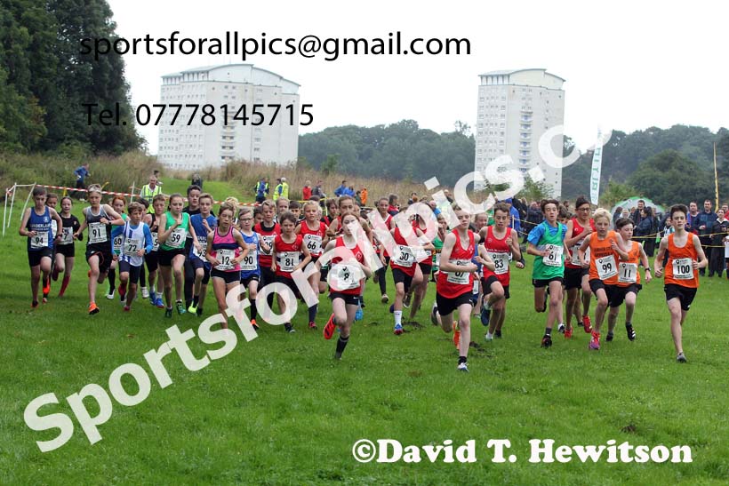 Boys and Girls under-13s, 2021 Farringdon Open Cross Country, Sunderland . Photo: David T. Hewitson/Sports for All Pics